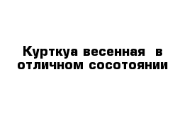 Курткуа весенная  в отличном сосотоянии 